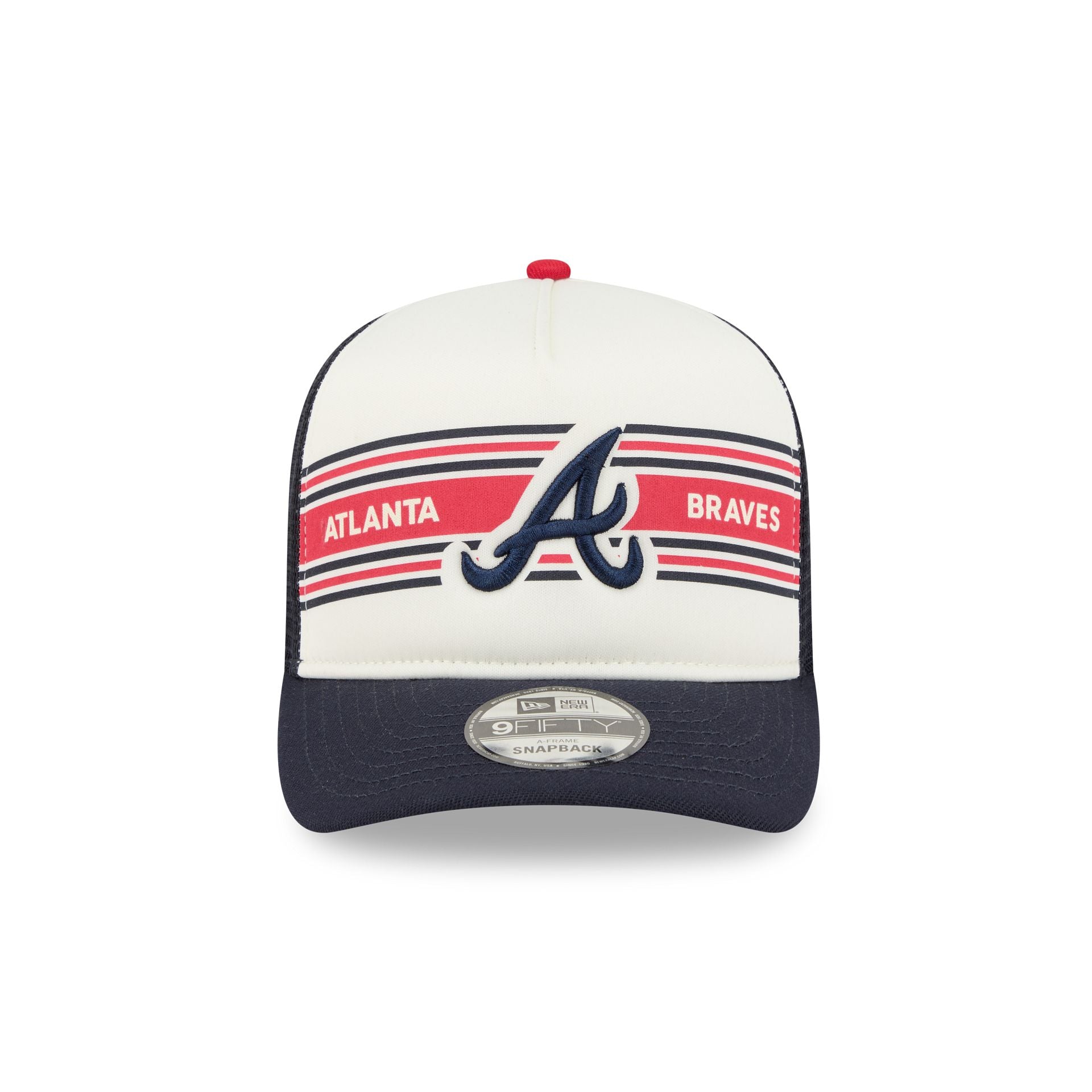 Atlanta Braves Banner 9FIFTY A-Frame Trucker Hat
