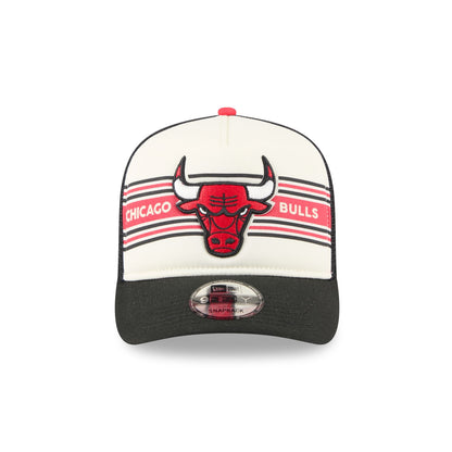 Chicago Bulls Banner 9FIFTY A-Frame Trucker Hat