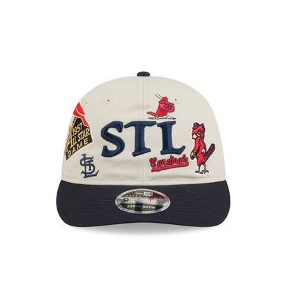 St. Louis Cardinals Scattered Patches Retro Crown 9FIFTY Snapback Hat