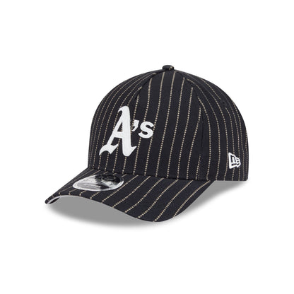 Athletics Dotted Pinstripe 9FORTY M-Crown A-Frame Adjustable Hat