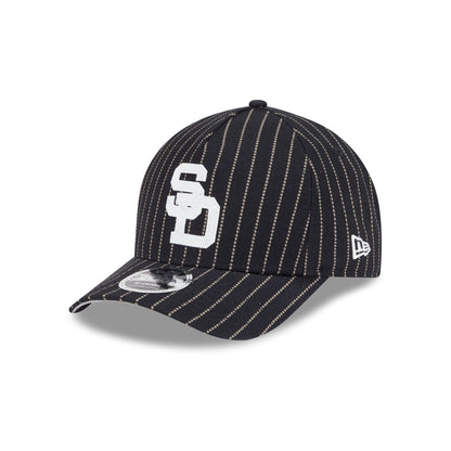 San Diego Padres Dotted Pinstripe 9FORTY M-Crown A-Frame Adjustable Hat
