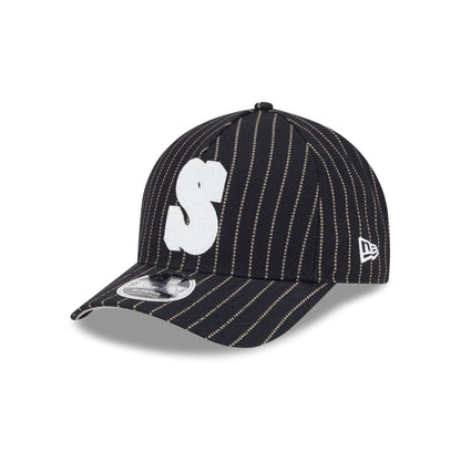 Seattle Mariners Dotted Pinstripe 9FORTY M-Crown A-Frame Adjustable Hat