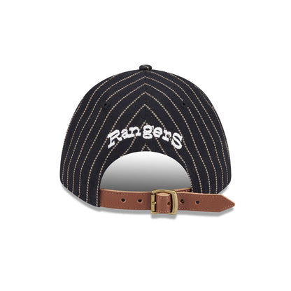 Texas Rangers Dotted Pinstripe 9FORTY M-Crown A-Frame Adjustable Hat