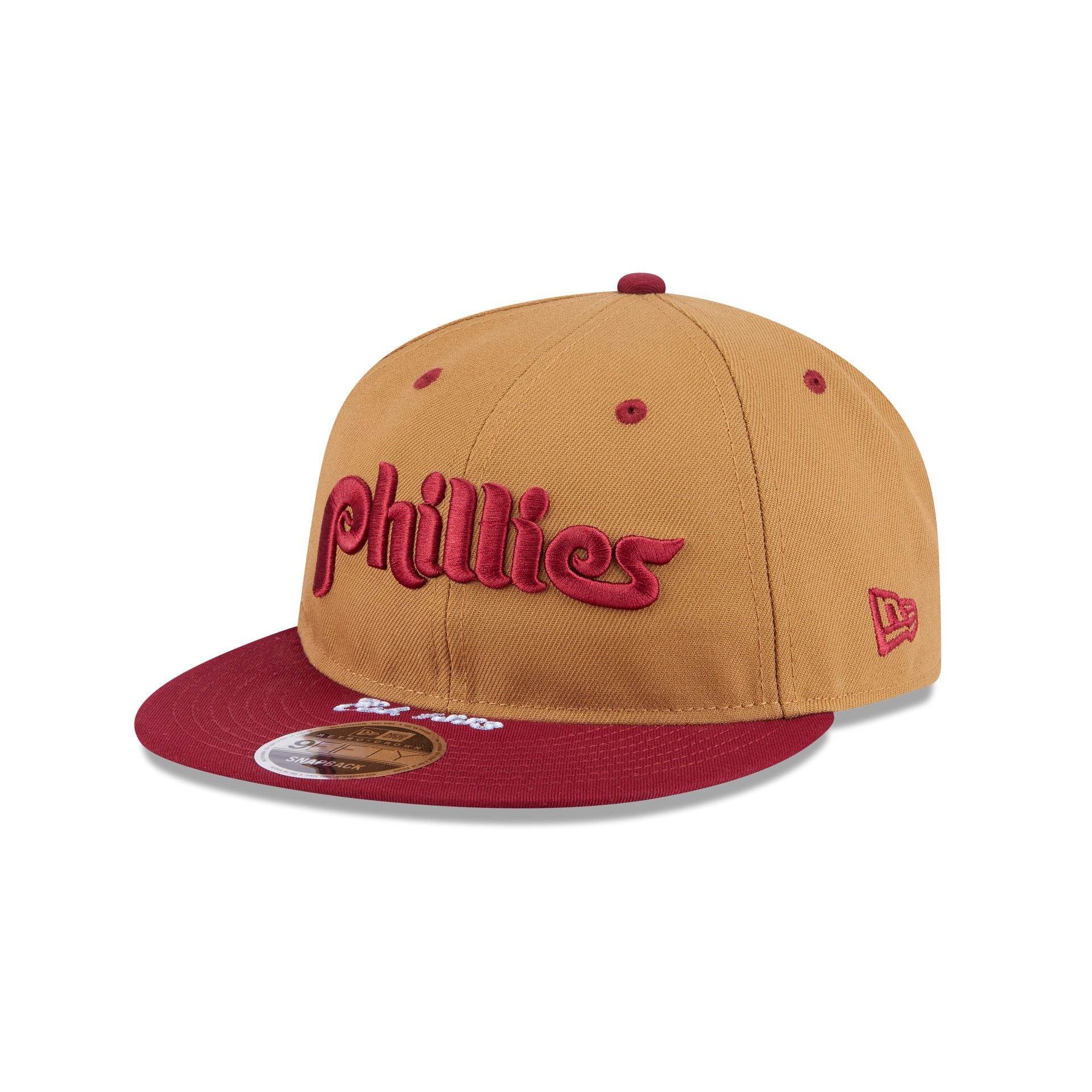 Philadelphia Phillies Wheat Retro Crown 9FIFTY Snapback Hat