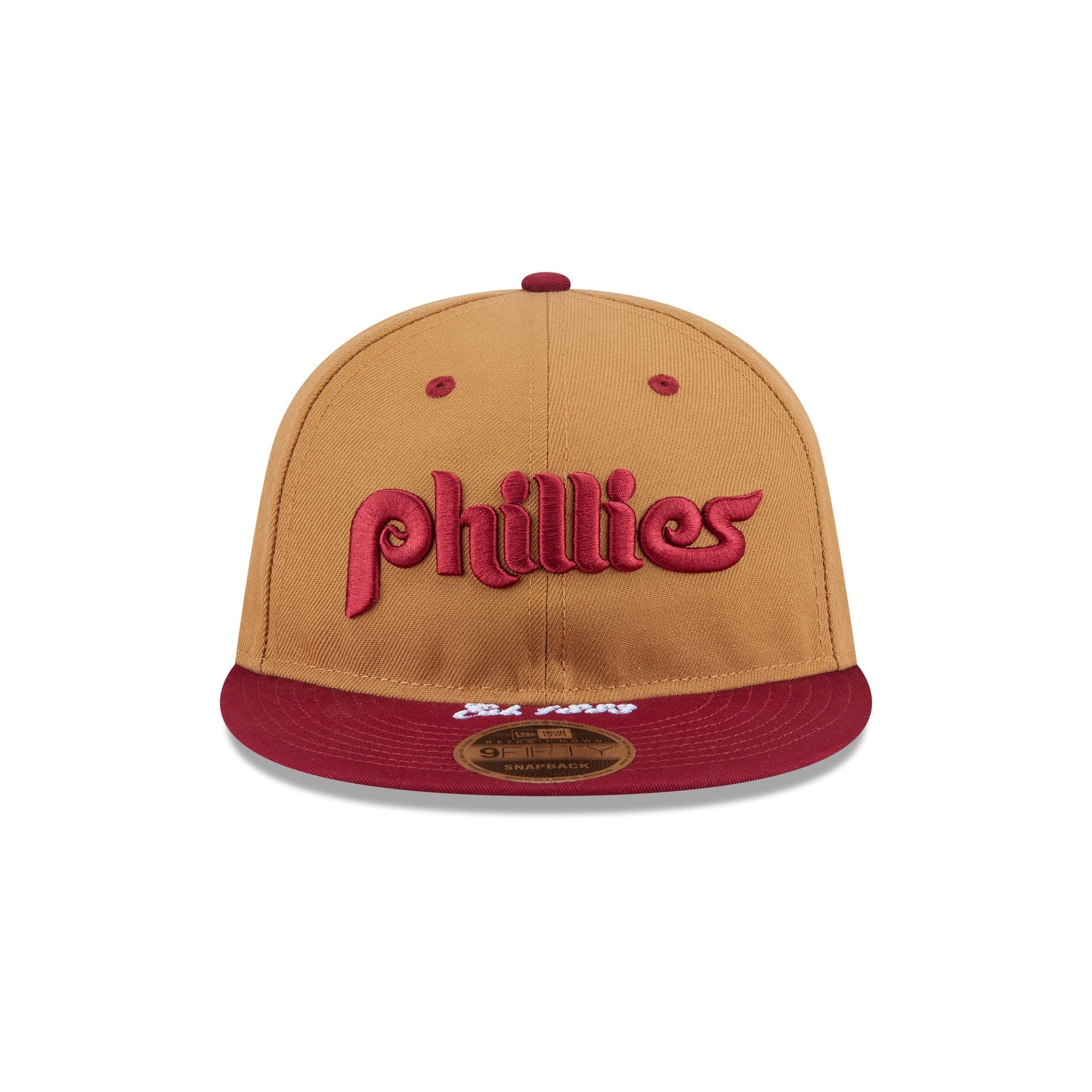 Philadelphia Phillies Wheat Retro Crown 9FIFTY Snapback Hat