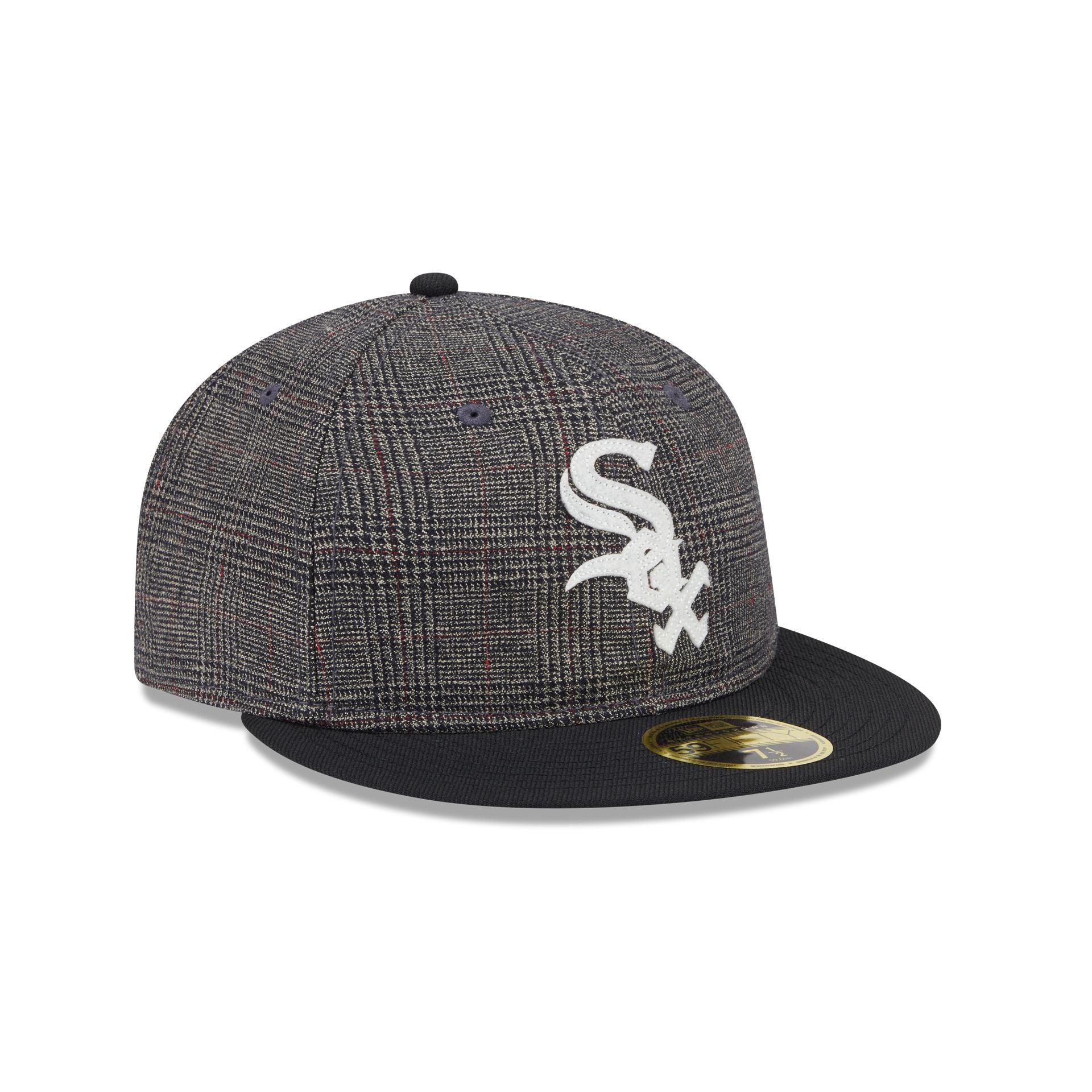 Chicago White Sox Plaid Retro Crown 59FIFTY Fitted Hat