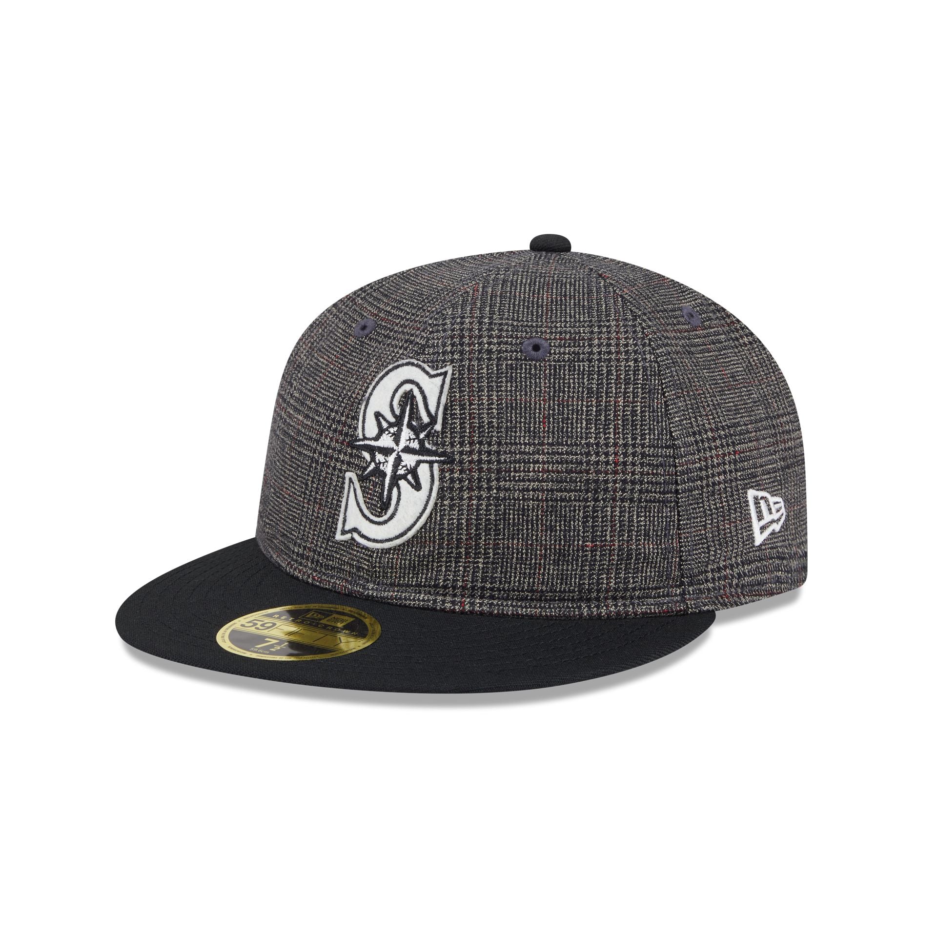 Seattle Mariners Plaid Retro Crown 59FIFTY Fitted Hat