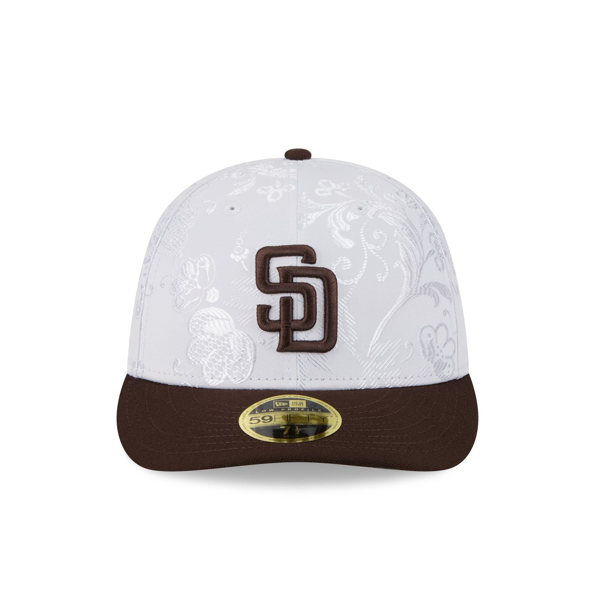 San Diego Padres Floral Shine Low Profile 59FIFTY Fitted Hat
