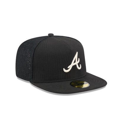Atlanta Braves Black Mesh 59FIFTY A-Frame Fitted Hat