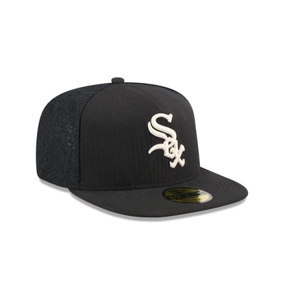 Chicago White Sox Black Mesh 59FIFTY A-Frame Fitted Hat
