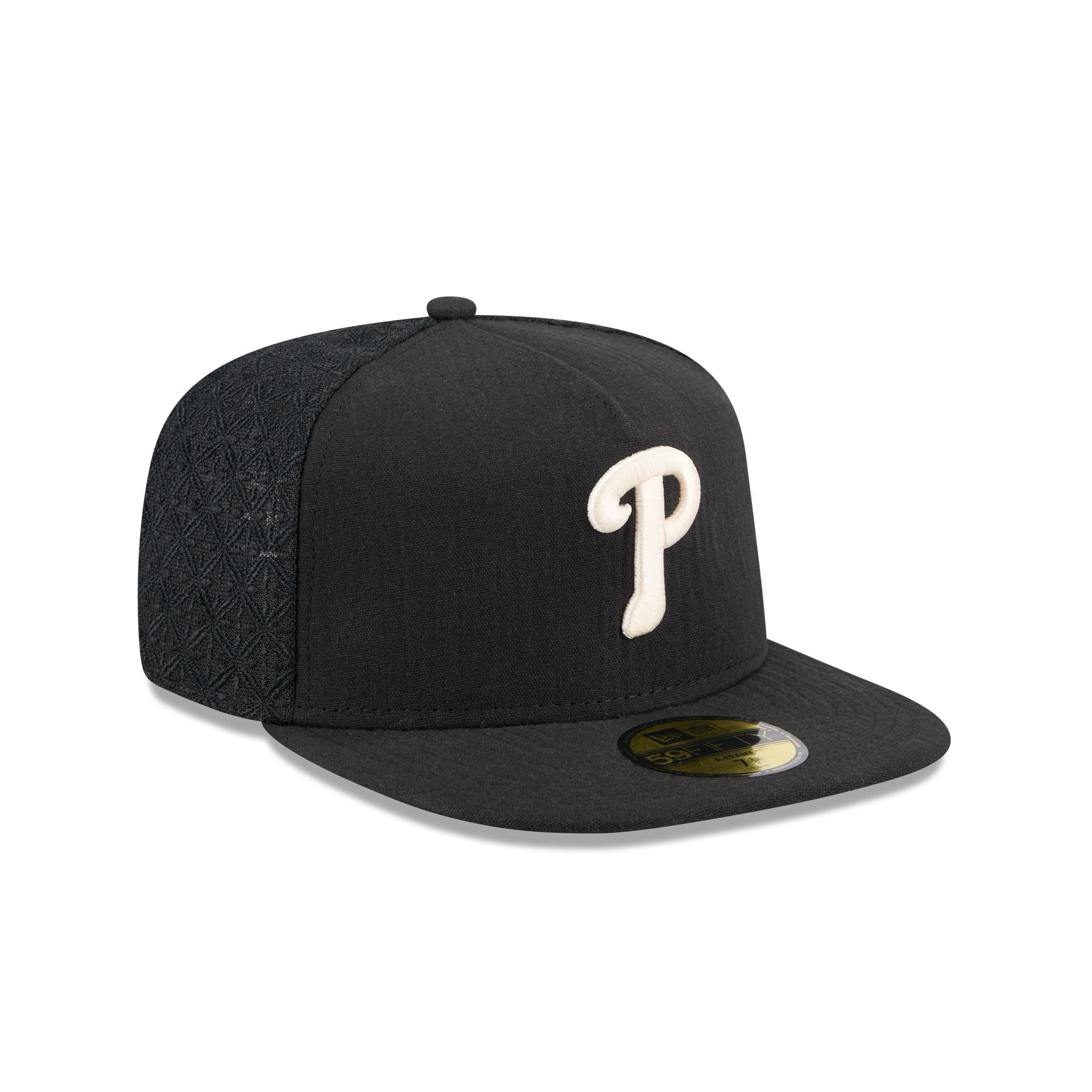 Philadelphia Phillies Black Mesh 59FIFTY A-Frame Fitted Hat