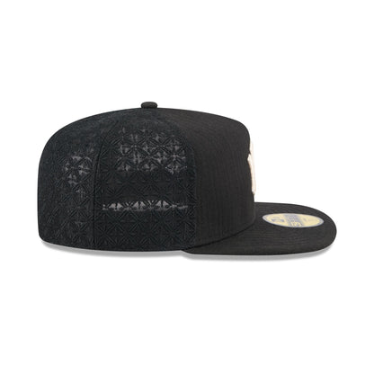 New York Yankees Black Mesh 59FIFTY A-Frame Fitted Hat