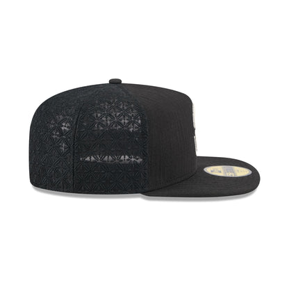 Seattle Mariners Black Mesh 59FIFTY A-Frame Fitted Hat