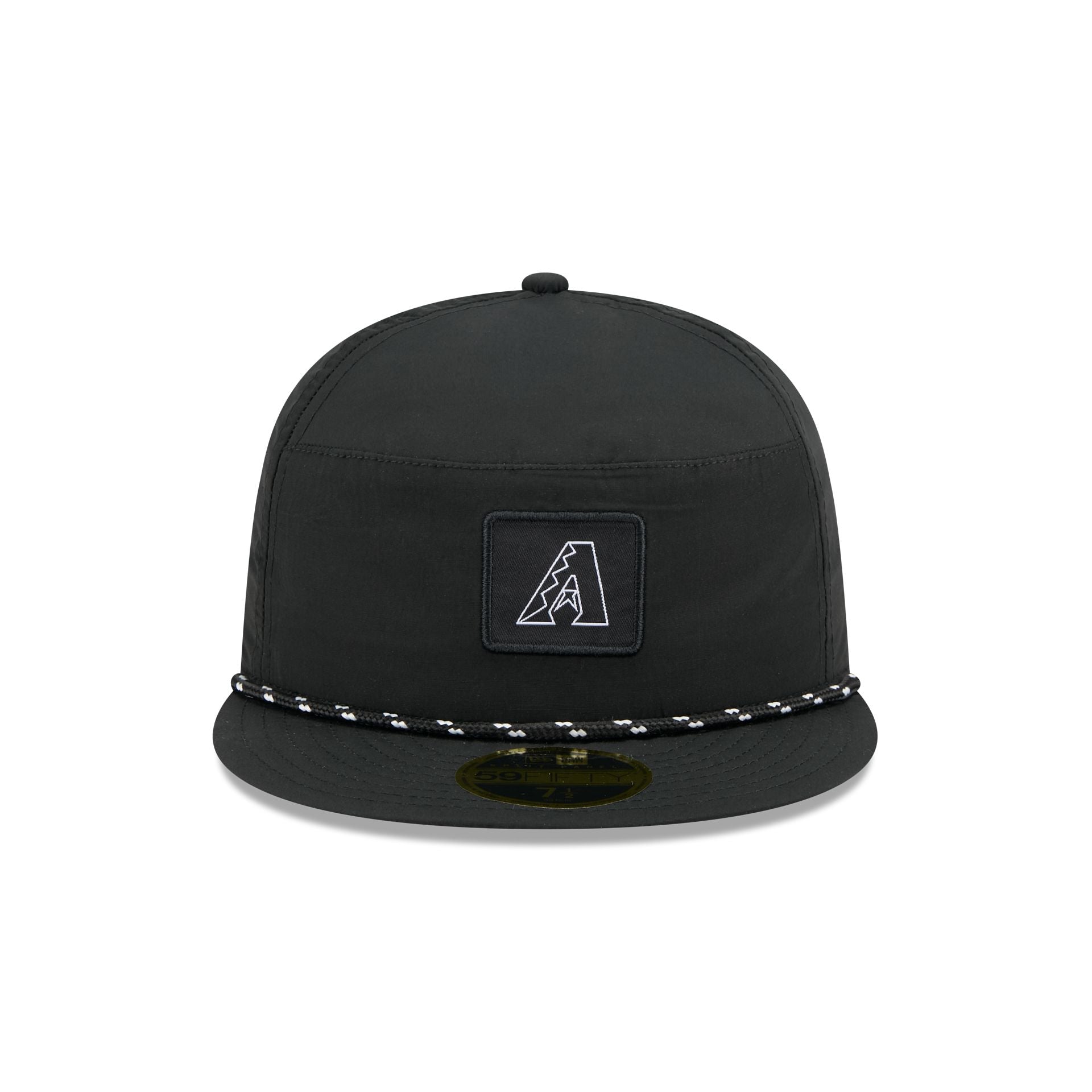 Arizona Diamondbacks Black Poly Rope Split Panel 59FIFTY Fitted Hat