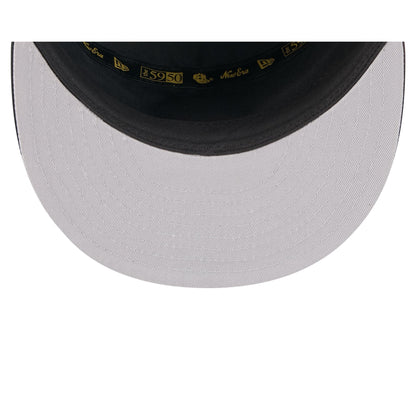 Philadelphia Phillies Black Poly Rope Split Panel 59FIFTY Fitted Hat