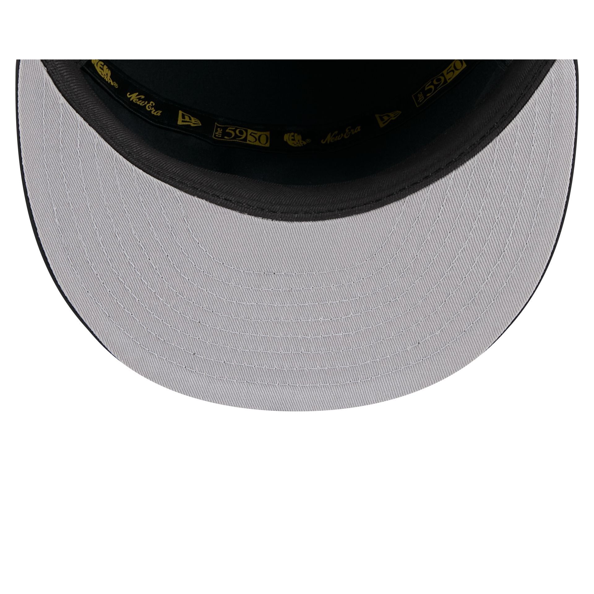 New York Yankees Black Poly Rope Split Panel 59FIFTY Fitted Hat