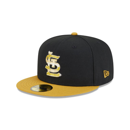 St. Louis Cardinals Metallic Gold Logo 59FIFTY Fitted Hat