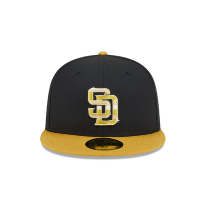 San Diego Padres Metallic Gold Logo 59FIFTY Fitted Hat