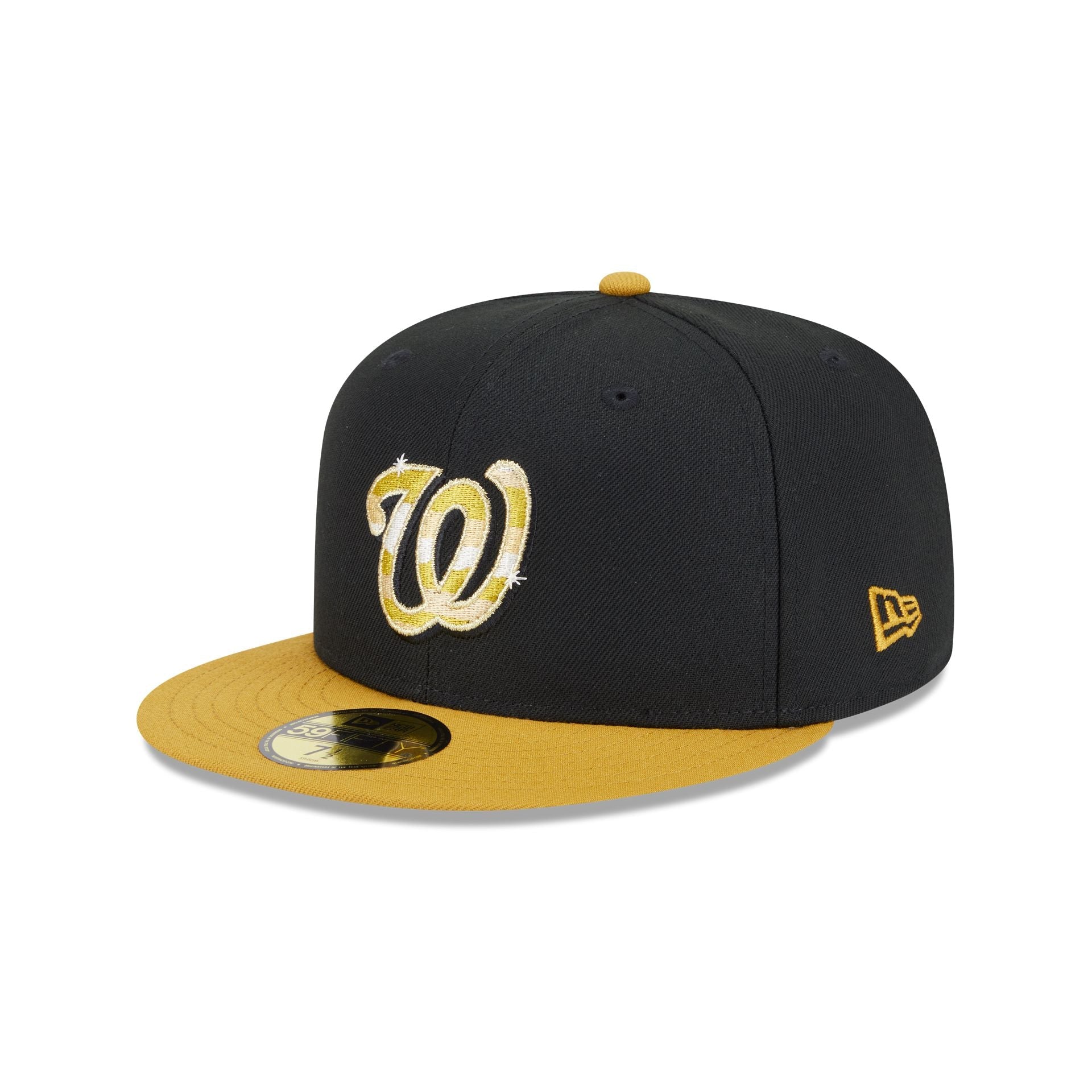 Washington Nationals Metallic Gold Logo 59FIFTY Fitted Hat