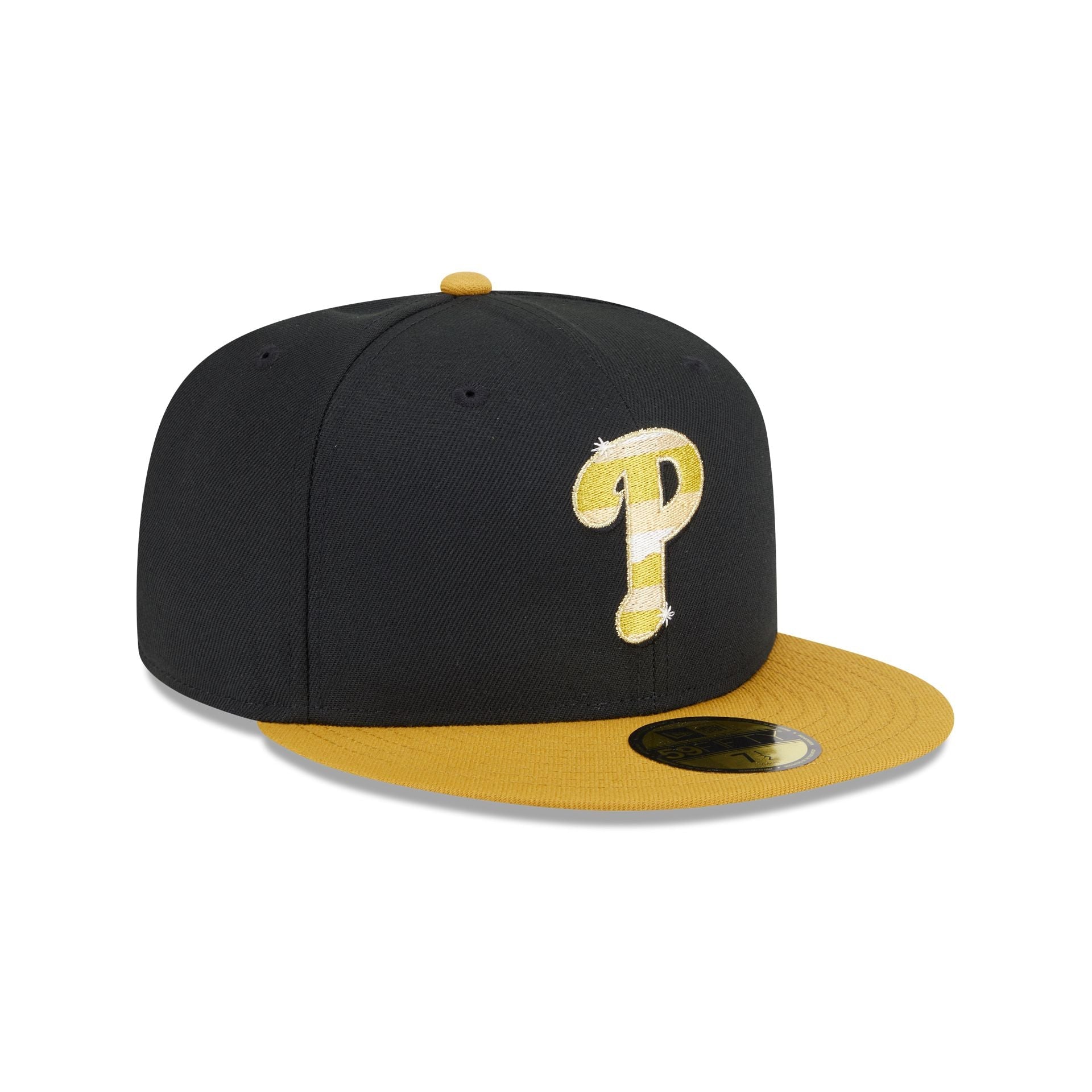 Philadelphia Phillies Metallic Gold Logo 59FIFTY Fitted Hat