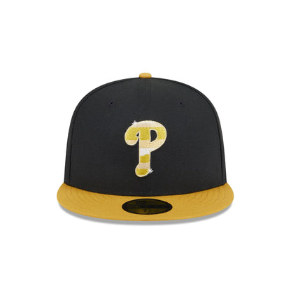 Philadelphia Phillies Metallic Gold Logo 59FIFTY Fitted Hat