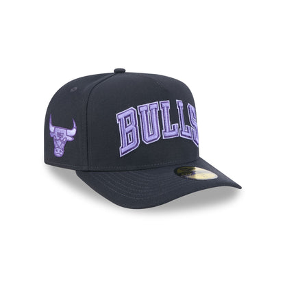 Chicago Bulls Navy Lavender 59FIFTY A-Frame Fitted Hat