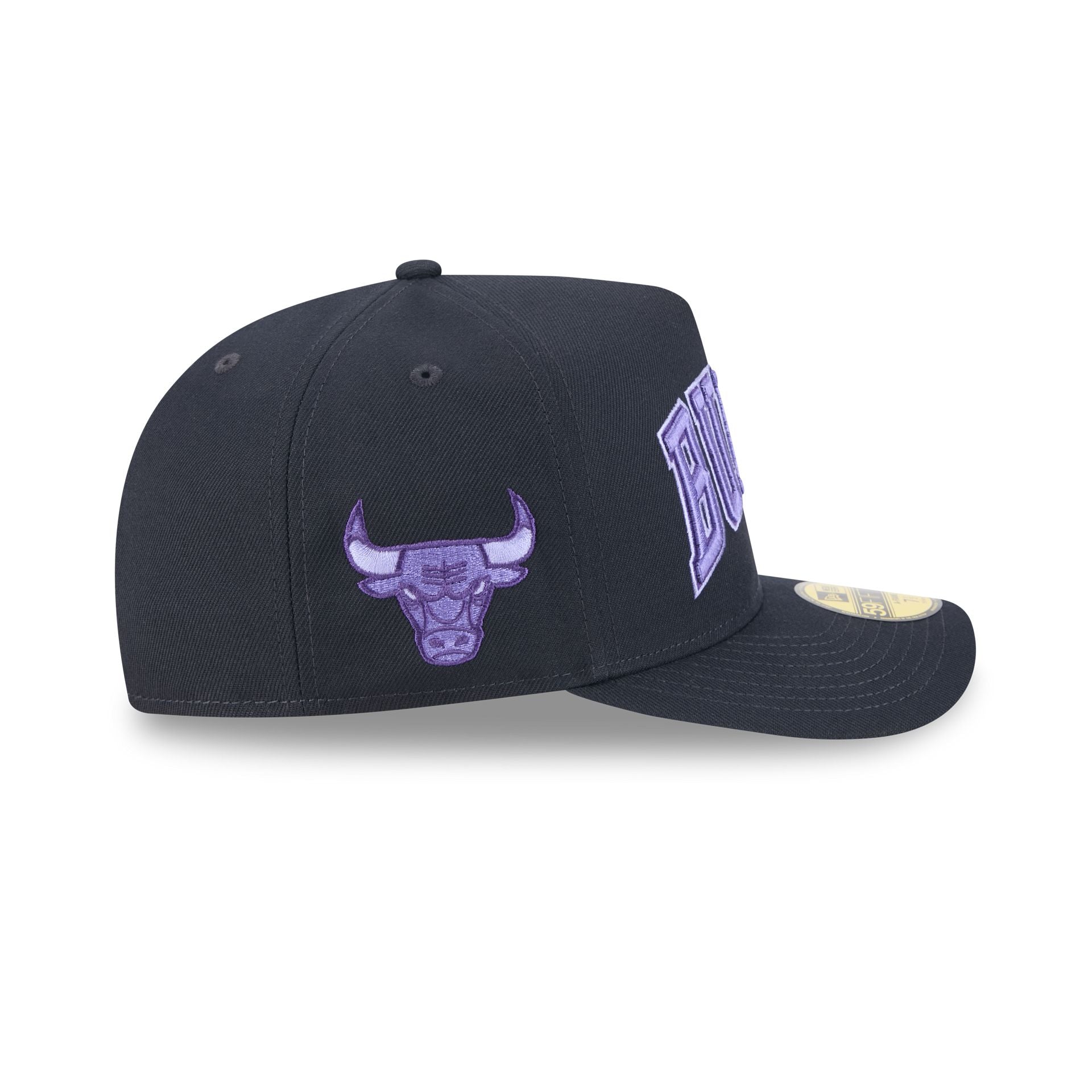 Chicago Bulls Navy Lavender 59FIFTY A-Frame Fitted Hat