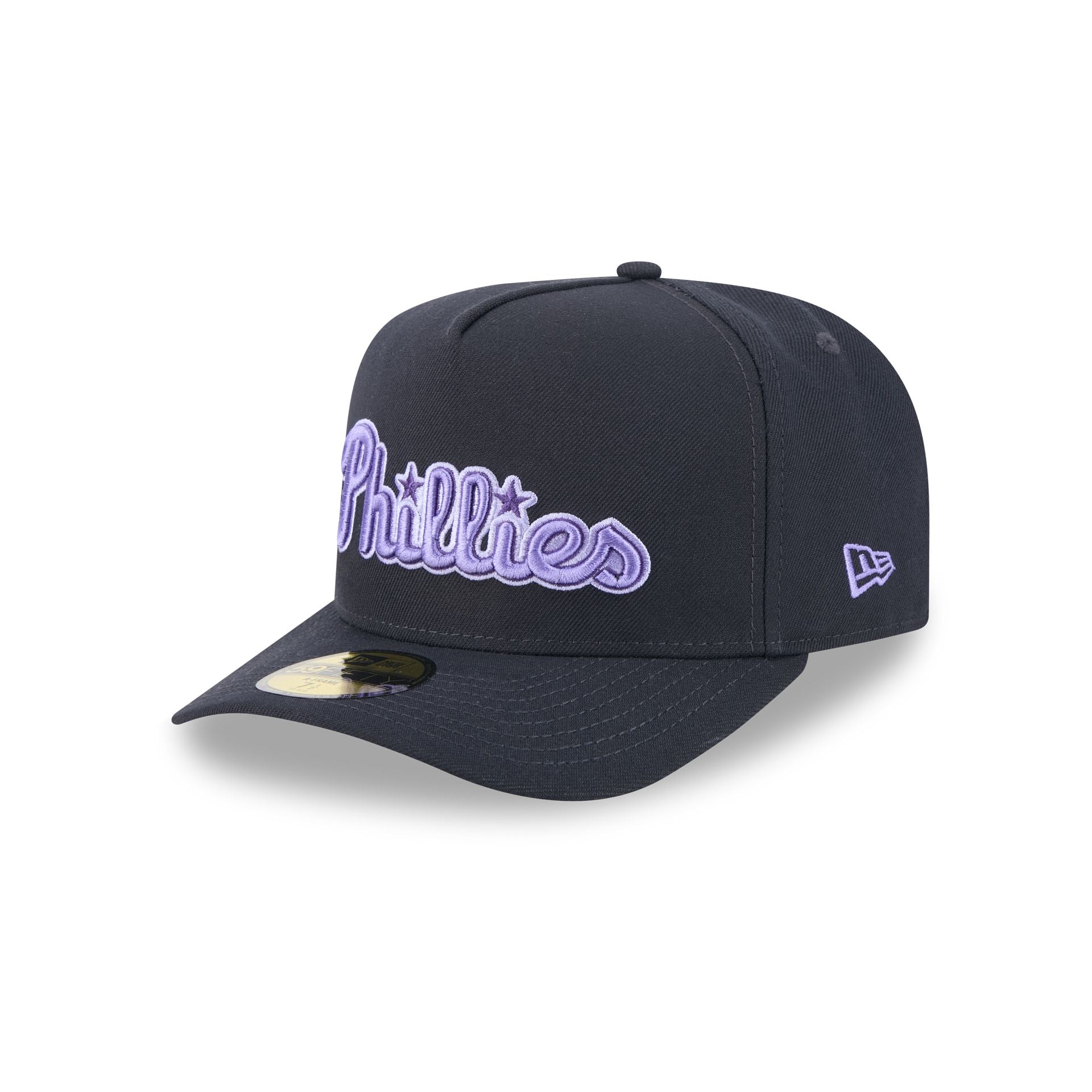 Philadelphia Phillies Navy Lavender 59FIFTY A-Frame Fitted Hat