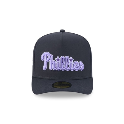Philadelphia Phillies Navy Lavender 59FIFTY A-Frame Fitted Hat