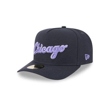 Chicago White Sox Navy Lavender 59FIFTY A-Frame Fitted Hat