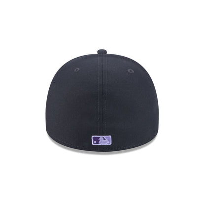Chicago White Sox Navy Lavender 59FIFTY A-Frame Fitted Hat