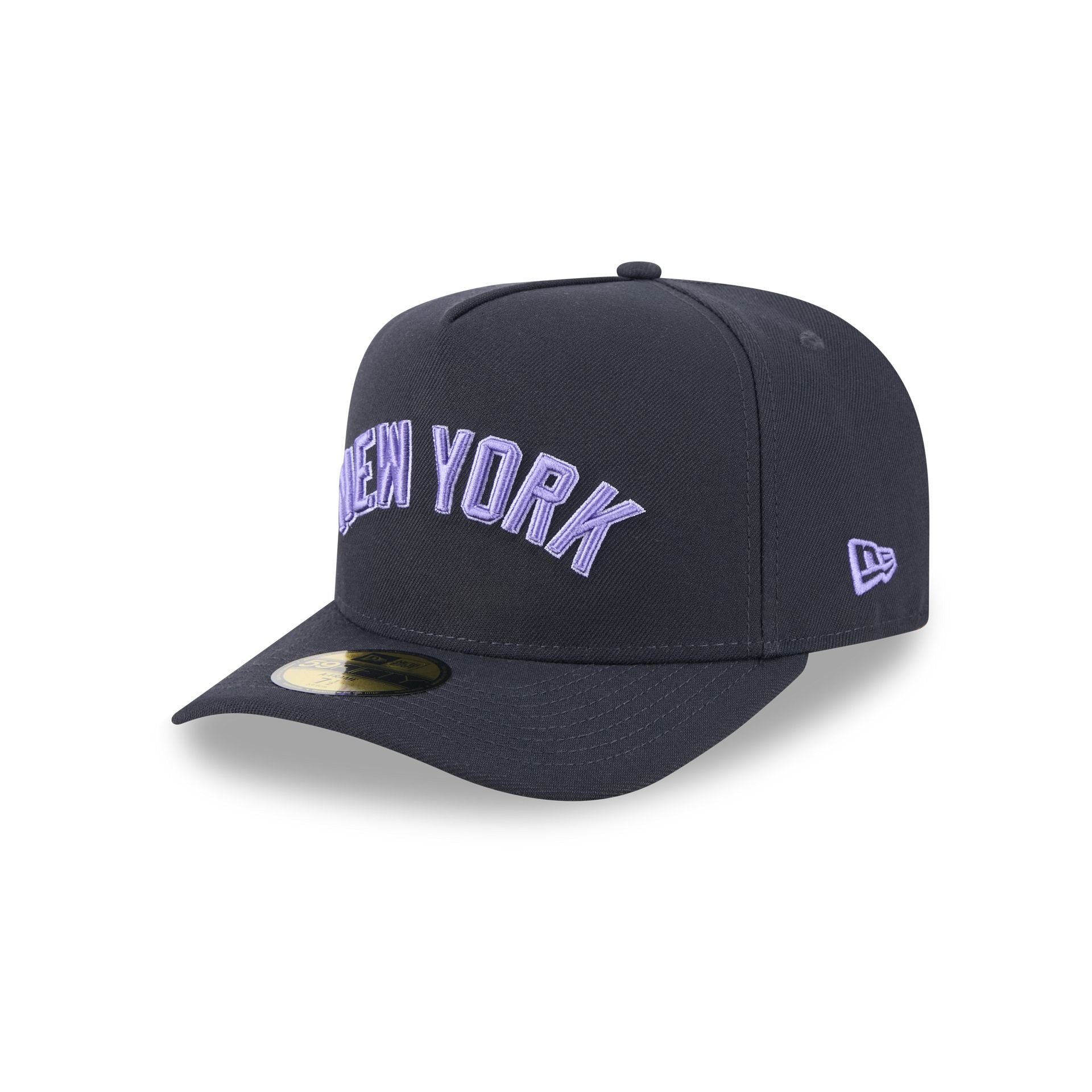 New York Yankees Navy Lavender 59FIFTY A-Frame Fitted Hat