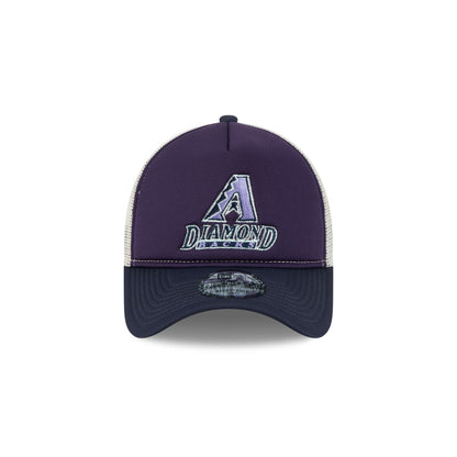 Arizona Diamondbacks Navy Purple 9FORTY A-Frame Trucker Hat