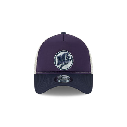 Seattle Mariners Navy Purple 9FORTY A-Frame Trucker Hat
