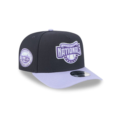 Washington Nationals Navy Lavender 9FIFTY A-Frame Snapback Hat
