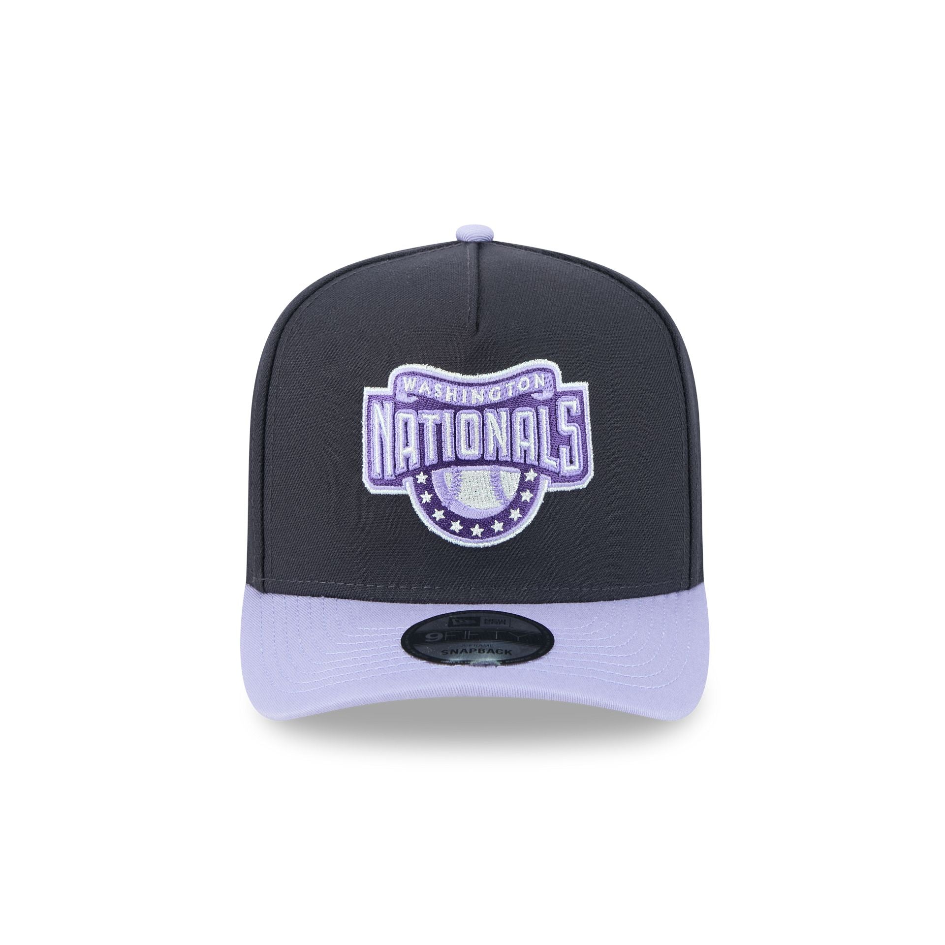 Washington Nationals Navy Lavender 9FIFTY A-Frame Snapback Hat