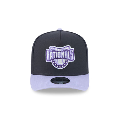 Washington Nationals Navy Lavender 9FIFTY A-Frame Snapback Hat