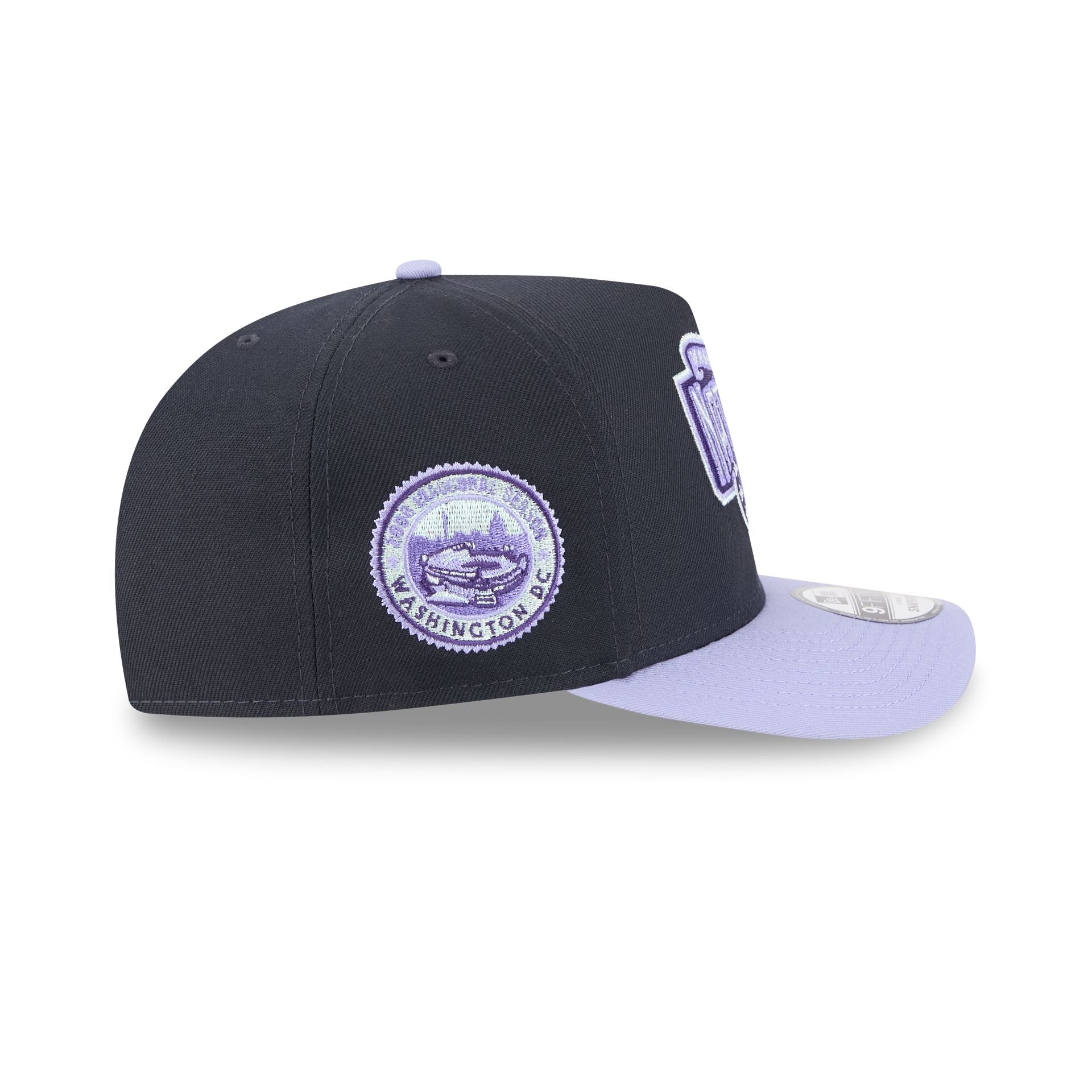 Washington Nationals Navy Lavender 9FIFTY A-Frame Snapback Hat