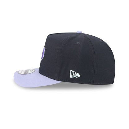 Texas Rangers Navy Lavender 9FIFTY A-Frame Snapback Hat