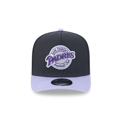 San Diego Padres Navy Lavender 9FIFTY A-Frame Snapback Hat