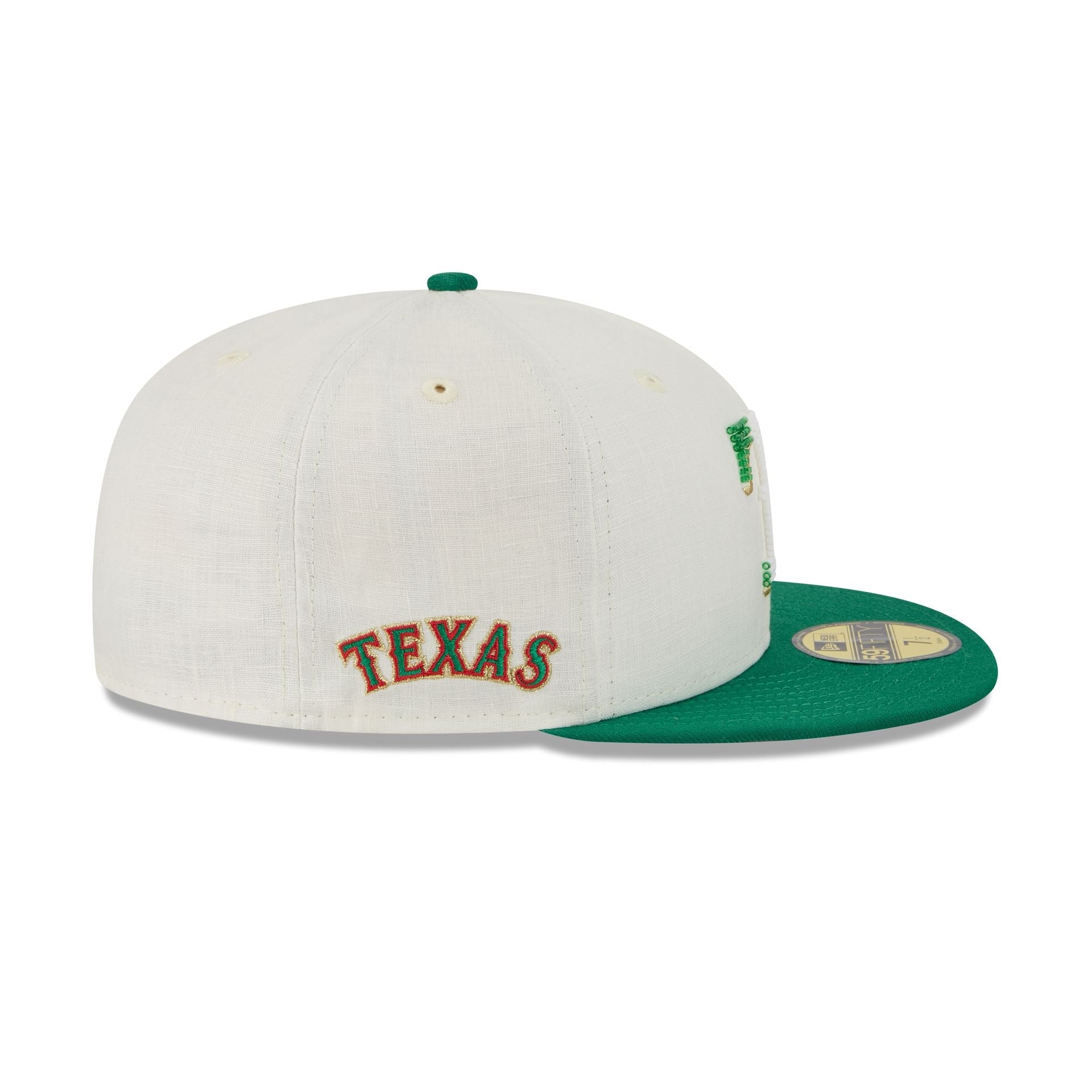 Texas Rangers Beaded Linen 59FIFTY Fitted Hat