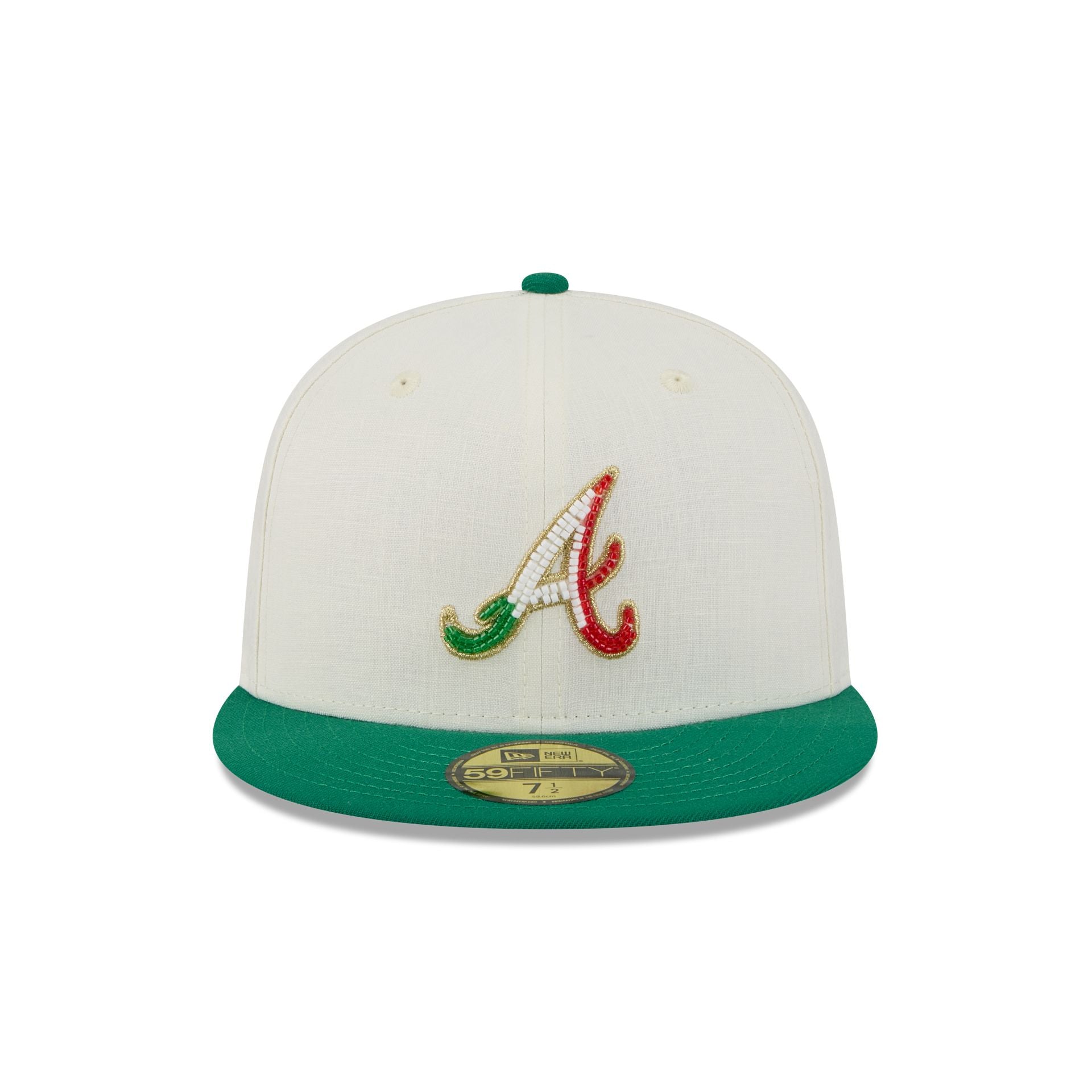 Atlanta Braves Beaded Linen 59FIFTY Fitted Hat