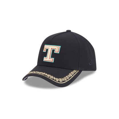 Texas Rangers Ornate Visor 9FORTY A-Frame Snapback Hat