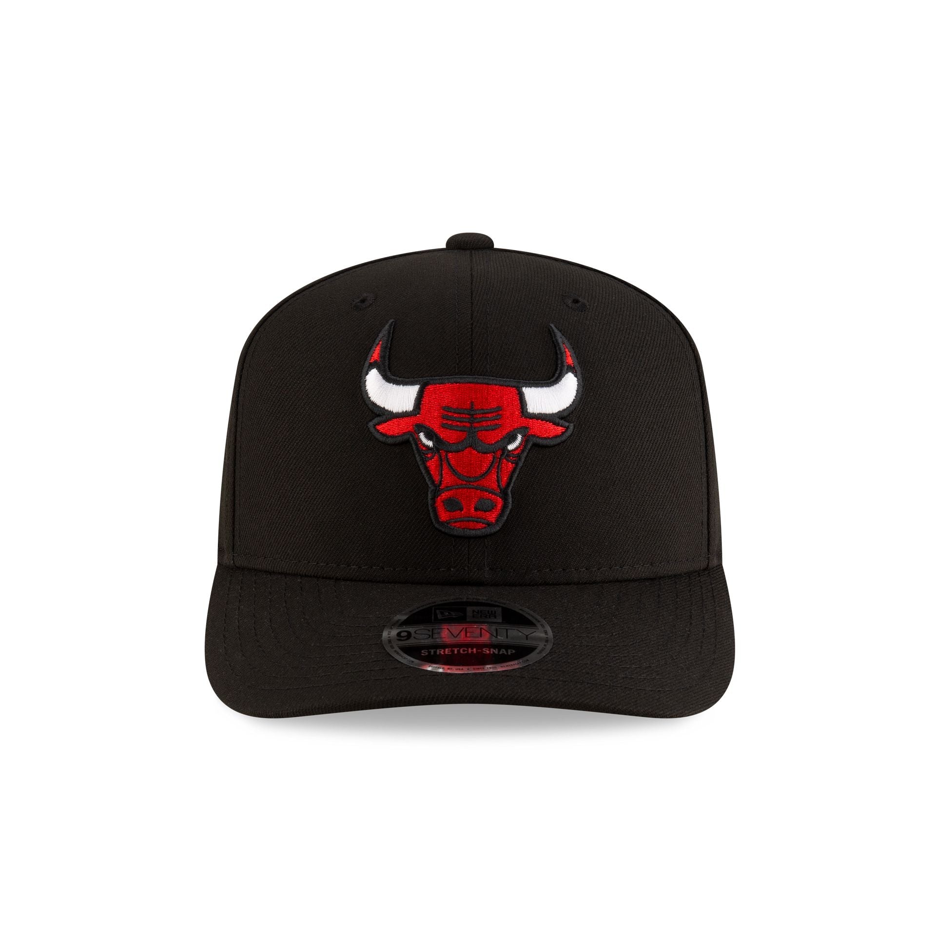 Chicago Bulls Team Black 9SEVENTY Stretch-Snap Hat