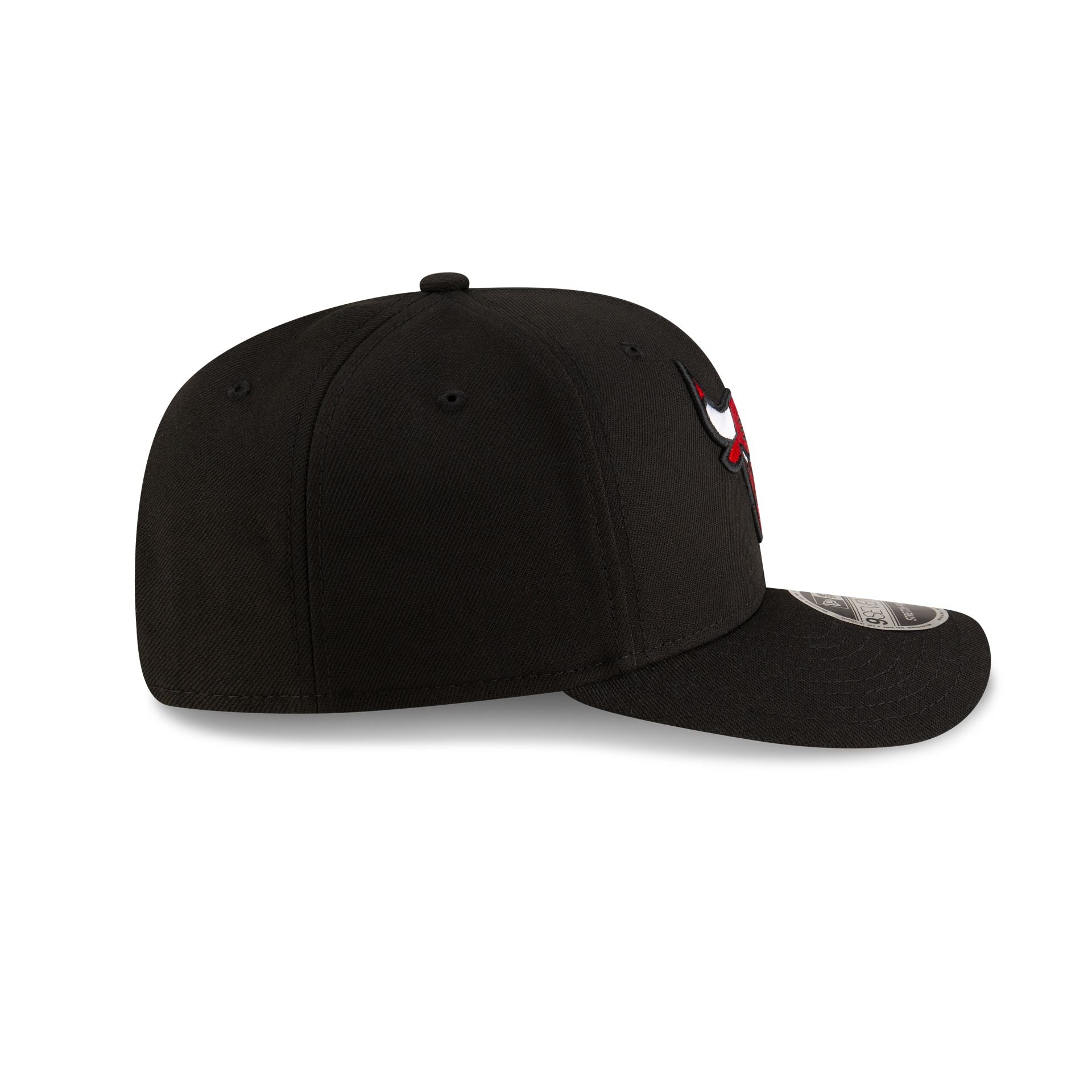 Chicago Bulls Team Black 9SEVENTY Stretch-Snap Hat