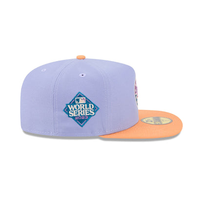 Texas Rangers Lavender 59FIFTY A-Frame Fitted Hat