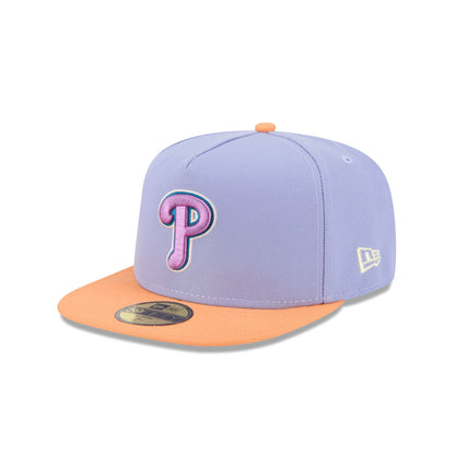 Philadelphia Phillies Lavender 59FIFTY A-Frame Fitted Hat