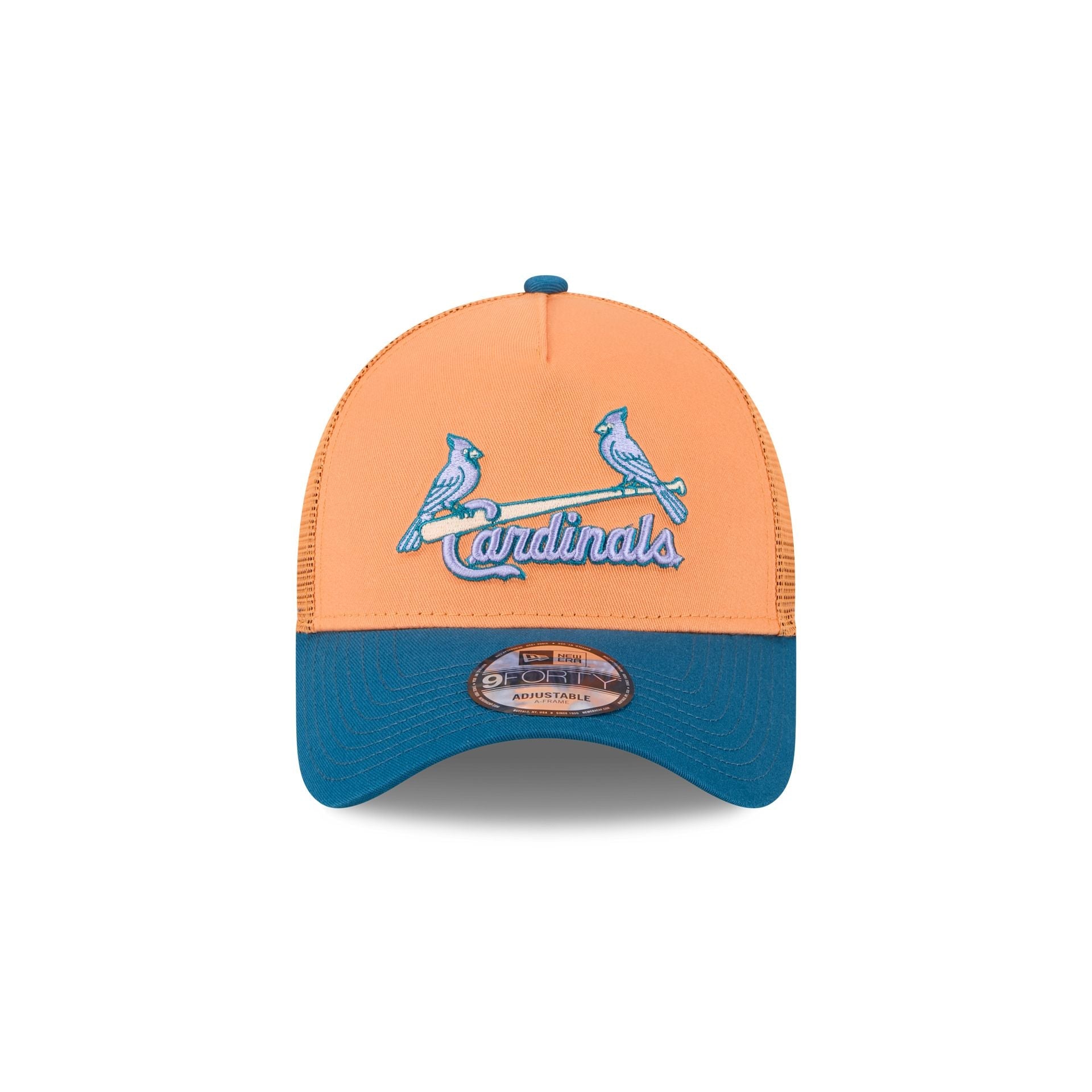 St. Louis Cardinals Orange Glaze 9FORTY A-Frame Trucker Hat