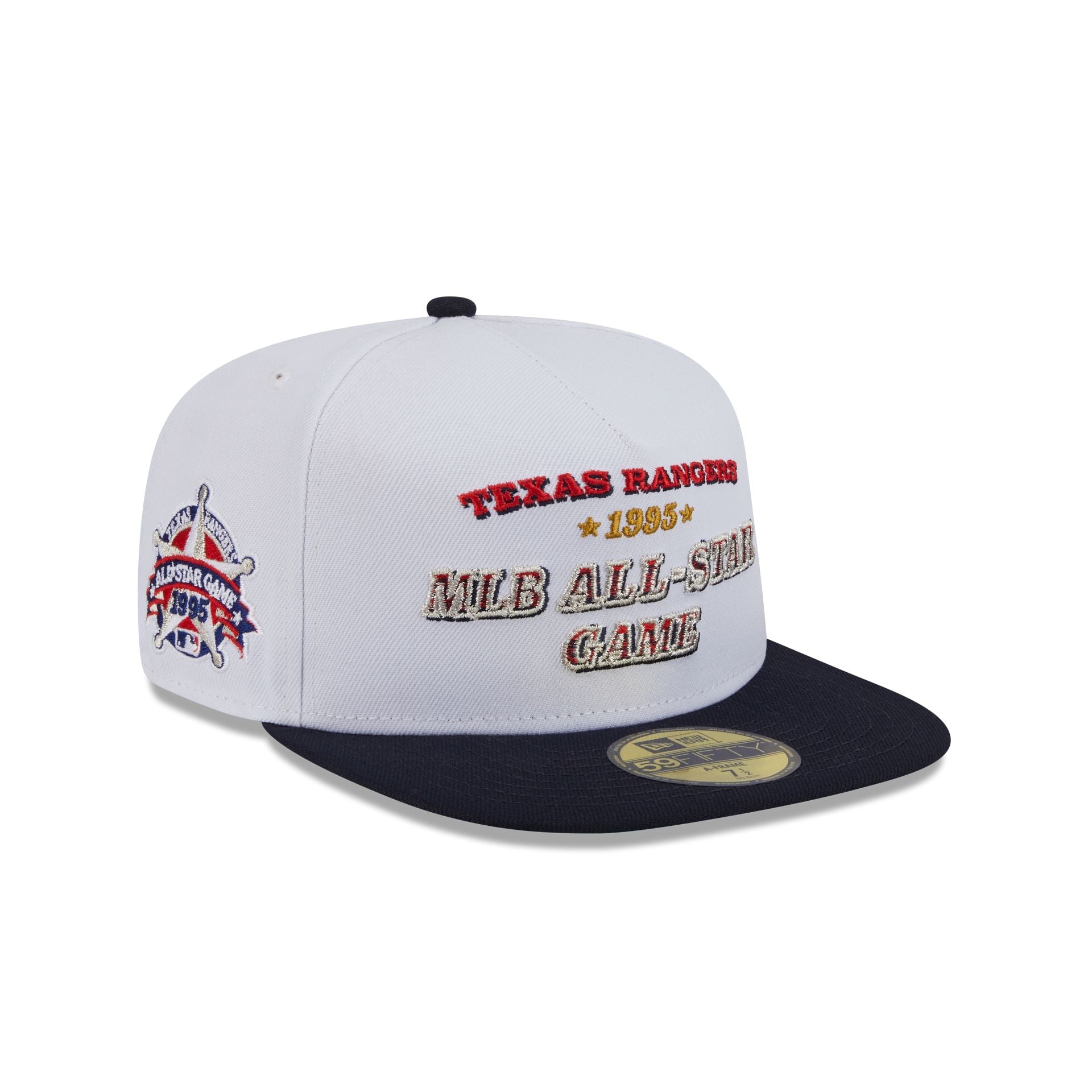 Texas Rangers Summer Derby White 59FIFTY A-Frame Fitted Hat
