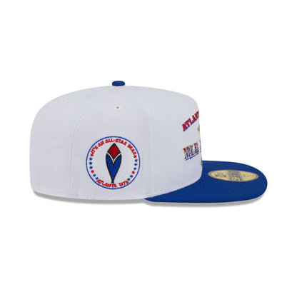 Atlanta Braves Summer Derby White 59FIFTY A-Frame Fitted Hat
